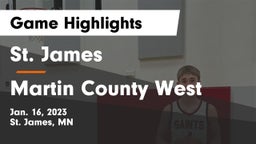 St. James  vs Martin County West  Game Highlights - Jan. 16, 2023
