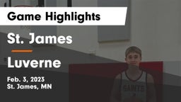 St. James  vs Luverne Game Highlights - Feb. 3, 2023