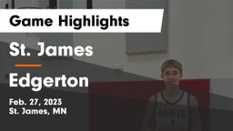 St. James  vs Edgerton  Game Highlights - Feb. 27, 2023