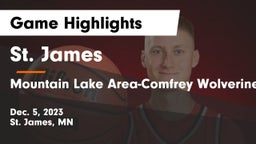 St. James  vs Mountain Lake Area-Comfrey Wolverines Game Highlights - Dec. 5, 2023