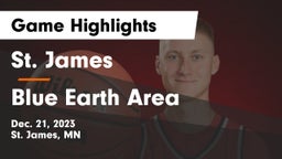 St. James  vs Blue Earth Area  Game Highlights - Dec. 21, 2023