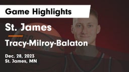 St. James  vs Tracy-Milroy-Balaton  Game Highlights - Dec. 28, 2023