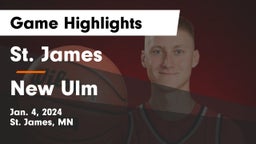 St. James  vs New Ulm Game Highlights - Jan. 4, 2024