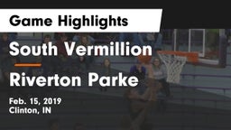 South Vermillion  vs Riverton Parke  Game Highlights - Feb. 15, 2019