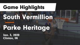 South Vermillion  vs Parke Heritage  Game Highlights - Jan. 3, 2020
