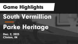 South Vermillion  vs Parke Heritage  Game Highlights - Dec. 2, 2023