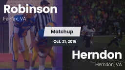 Matchup: Robinson  vs. Herndon  2016