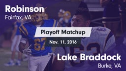 Matchup: Robinson  vs. Lake Braddock  2016