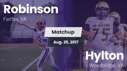 Matchup: Robinson  vs. Hylton  2017