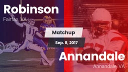 Matchup: Robinson  vs. Annandale  2017