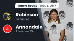 Recap: Robinson  vs. Annandale  2017