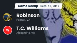 Recap: Robinson  vs. T.C. Williams  2017