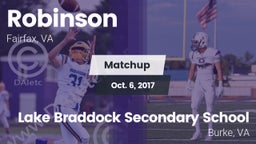 Matchup: Robinson  vs. Lake Braddock Secondary School 2017