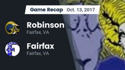 Recap: Robinson  vs. Fairfax  2017