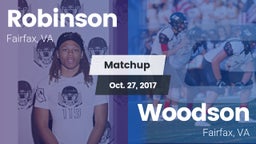 Matchup: Robinson  vs. Woodson  2017