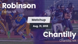 Matchup: Robinson  vs. Chantilly  2018