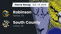 Recap: Robinson  vs. South County  2018