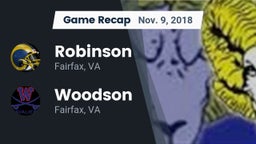Recap: Robinson  vs. Woodson  2018
