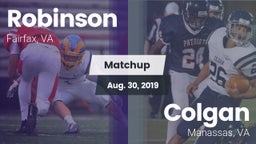 Matchup: Robinson  vs. Colgan  2019