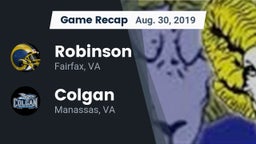 Recap: Robinson  vs. Colgan  2019