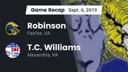 Recap: Robinson  vs. T.C. Williams 2019