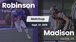 Matchup: Robinson  vs. Madison  2019