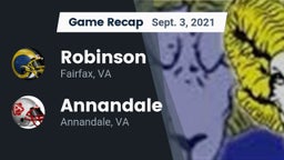 Recap: Robinson  vs. Annandale  2021