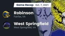 Recap: Robinson  vs. West Springfield  2021