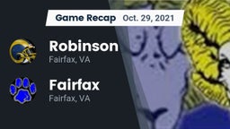 Recap: Robinson  vs. Fairfax  2021
