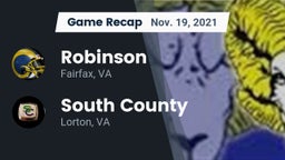 Recap: Robinson  vs. South County  2021