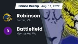 Recap: Robinson  vs. Battlefield  2022