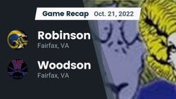Recap: Robinson  vs. Woodson  2022