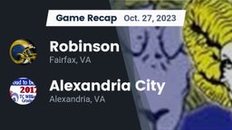 Recap: Robinson  vs. Alexandria City  2023