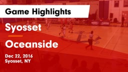 Syosset  vs Oceanside  Game Highlights - Dec 22, 2016