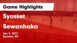 Syosset  vs Sewanhaka  Game Highlights - Jan 5, 2017