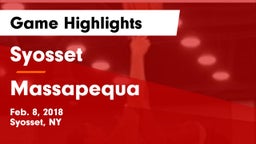 Syosset  vs Massapequa  Game Highlights - Feb. 8, 2018
