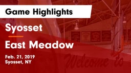 Syosset  vs East Meadow  Game Highlights - Feb. 21, 2019