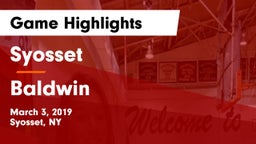 Syosset  vs Baldwin Game Highlights - March 3, 2019