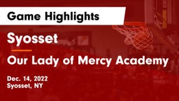 Syosset  vs Our Lady of Mercy Academy Game Highlights - Dec. 14, 2022