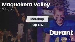 Matchup: Maquoketa Valley vs. Durant  2017