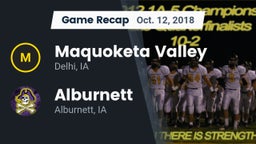 Recap: Maquoketa Valley  vs. Alburnett  2018
