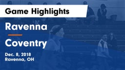 Ravenna  vs Coventry Game Highlights - Dec. 8, 2018