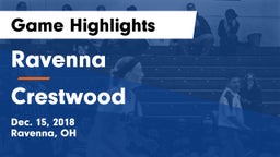 Ravenna  vs Crestwood  Game Highlights - Dec. 15, 2018