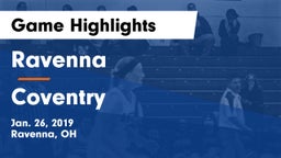 Ravenna  vs Coventry Game Highlights - Jan. 26, 2019