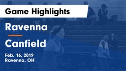 Ravenna  vs Canfield  Game Highlights - Feb. 16, 2019