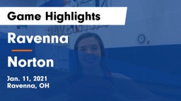 Ravenna  vs Norton  Game Highlights - Jan. 11, 2021