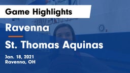 Ravenna  vs St. Thomas Aquinas  Game Highlights - Jan. 18, 2021