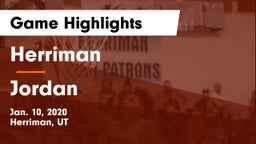 Herriman  vs Jordan  Game Highlights - Jan. 10, 2020
