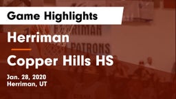Herriman  vs Copper Hills HS Game Highlights - Jan. 28, 2020