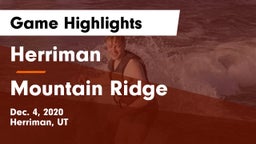Herriman  vs Mountain Ridge  Game Highlights - Dec. 4, 2020